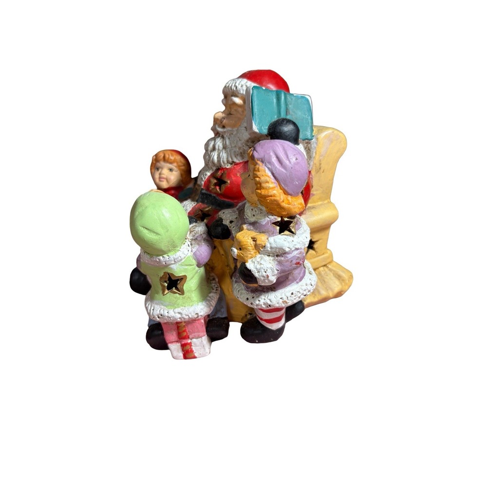 Vintage 1994 Artmark Stories With Santa Ceramic Night Light Christmas Children‎ - Picture 4 of 14